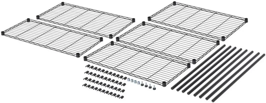 TOOLCRAFT TO-10565271 Stellingkast - 160 kg - 900x1815x400mm Zwart