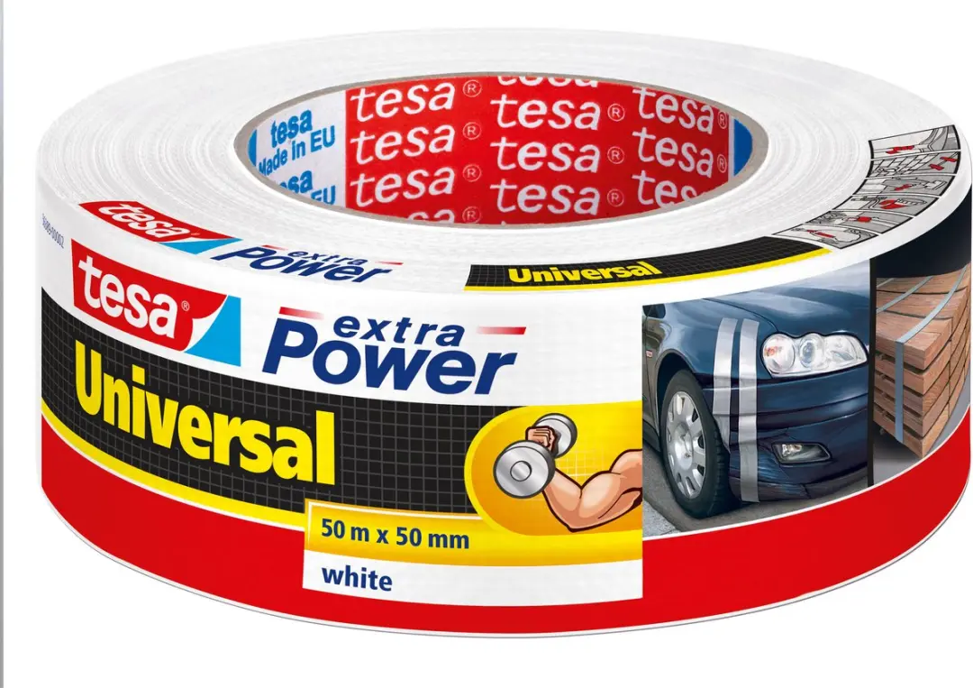 Tesa Textieltape Extra Power Wit 50m x 50mm