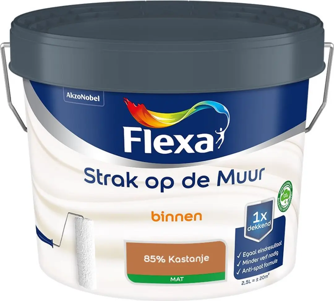Flexa Strak Op De Muur Binnen Mat Mengverf 2,5L