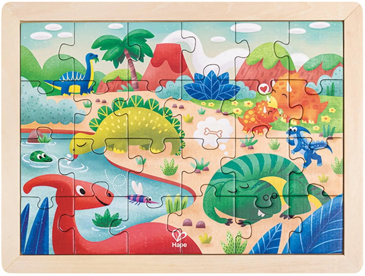 Hape Dino Puzzel 24 Stuks
