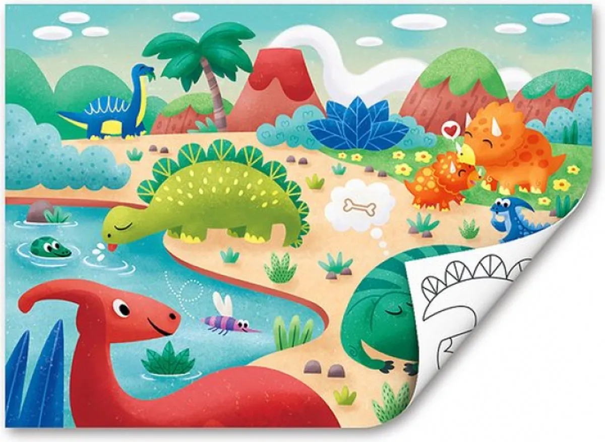 Hape Dino Puzzel 24 Stuks - Multicolor