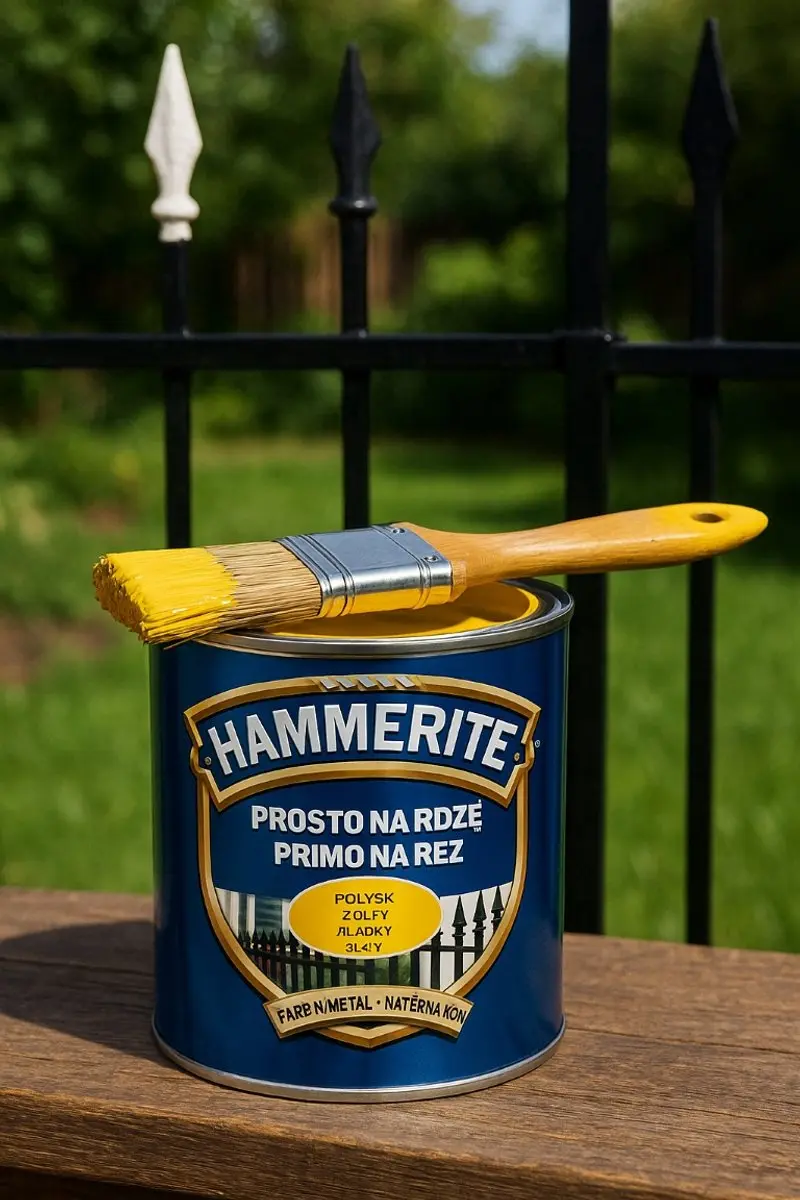 Hammerite Direct Roest Glad 0,7L - Geel