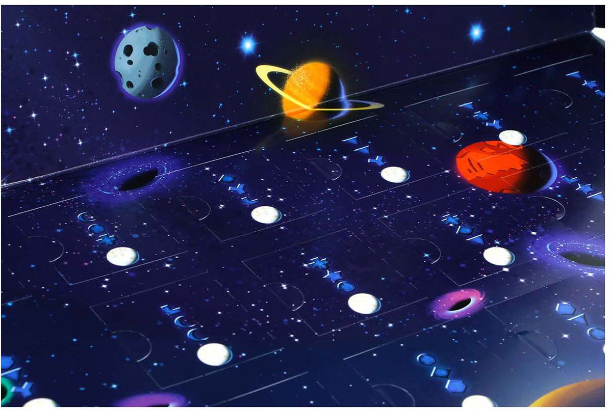 999 Games adventskalender puzzelspel Exit Intergalactische Race escape.