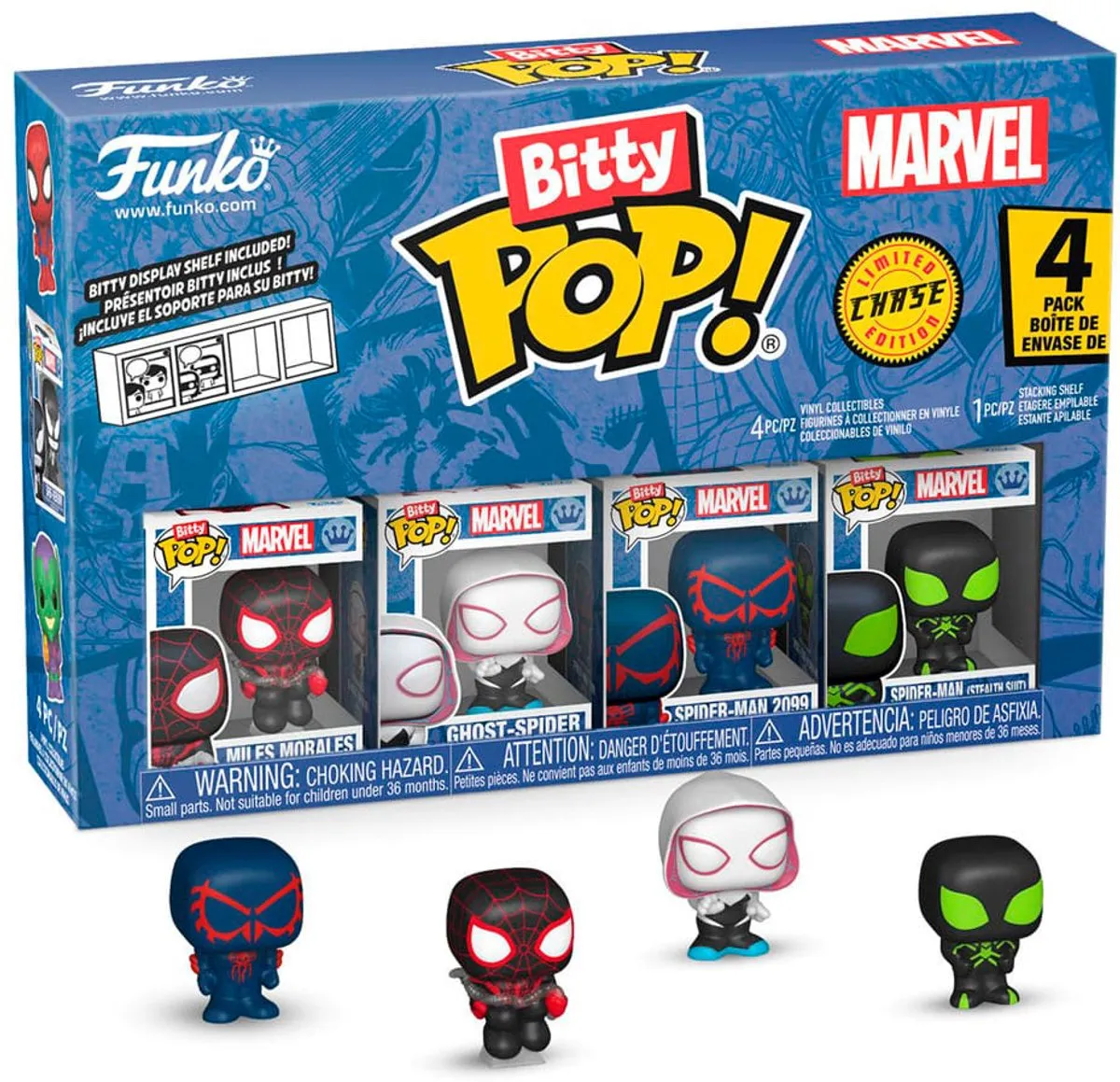 Funko Spider-Man Bitty POP! Series 2 - 4 Stuks Multicolor
