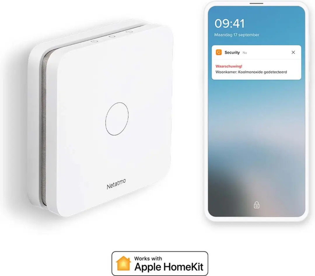 Netatmo Slimme Koolstofmonoxidemelder - 10 Jaar Batterij - Wit