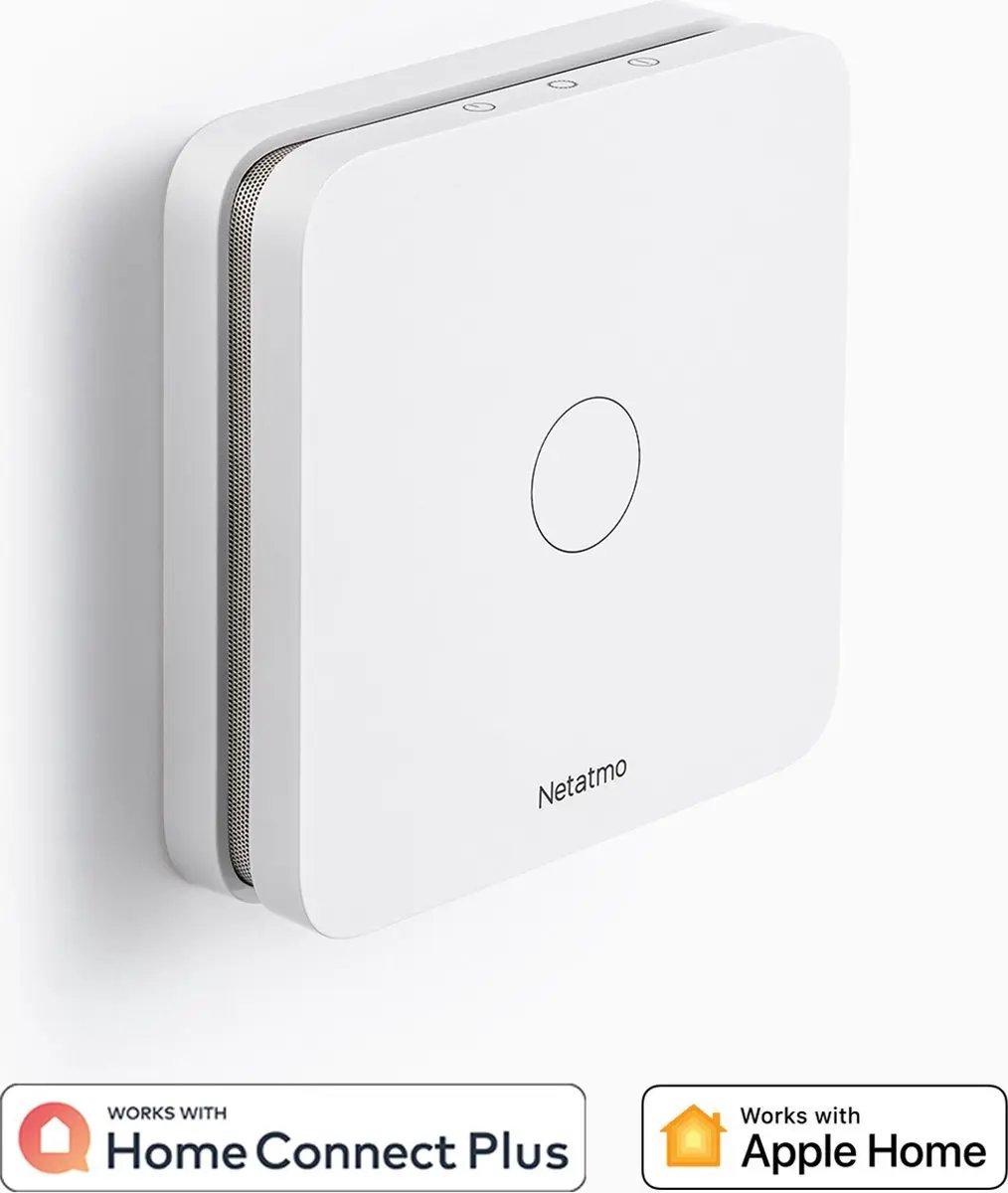 Netatmo Slimme Koolstofmonoxidemelder - 10 Jaar Batterij - Wit