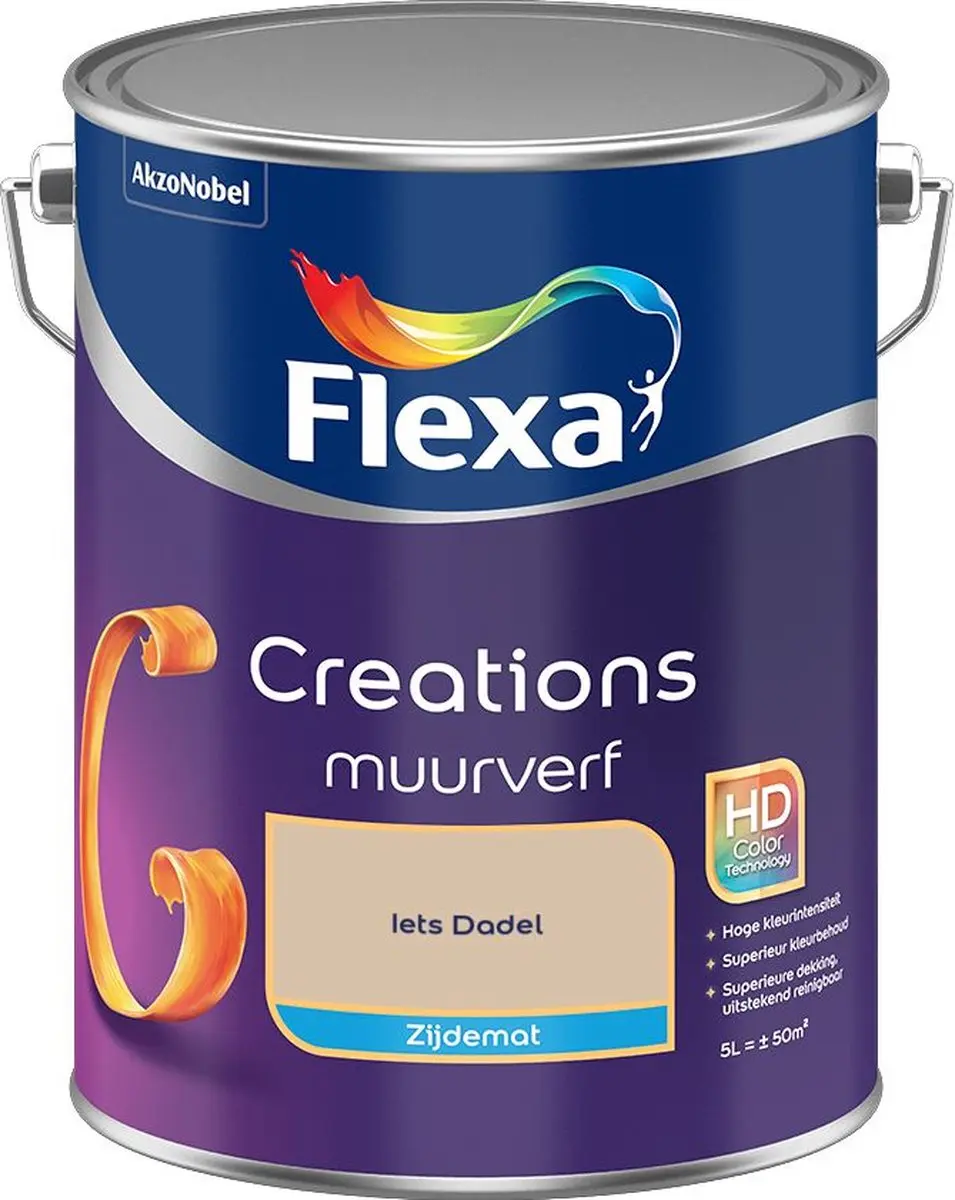 Flexa Creations Muurverf Zijdemat Iets Dadel 5L
