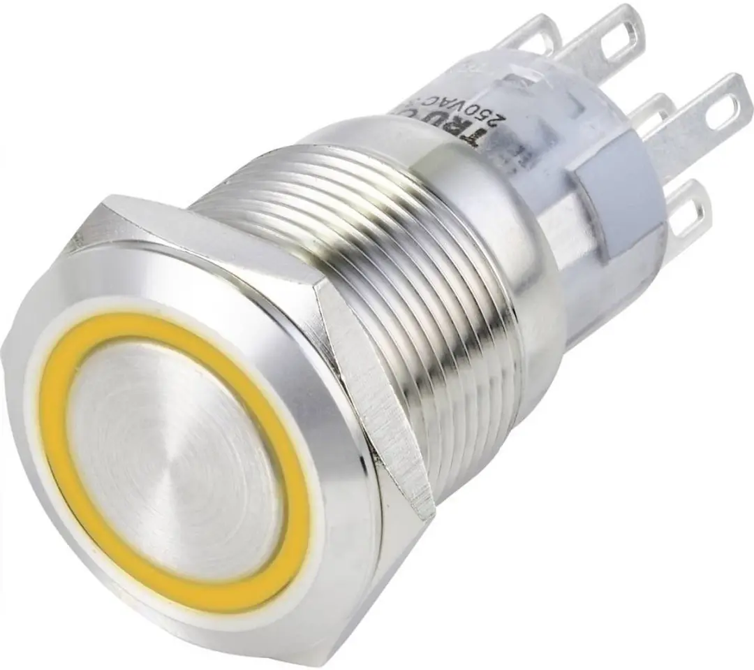 Tru Components TC-13471352 Vandalismebestendige Drukschakelaar 250V/AC 3A