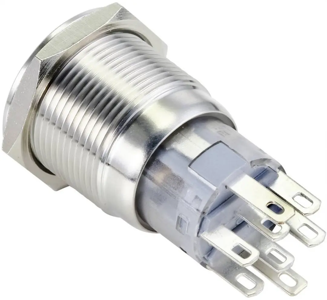 Tru Components TC-13471352 Vandalismebestendige Drukschakelaar 250V/AC 3A - Oranje