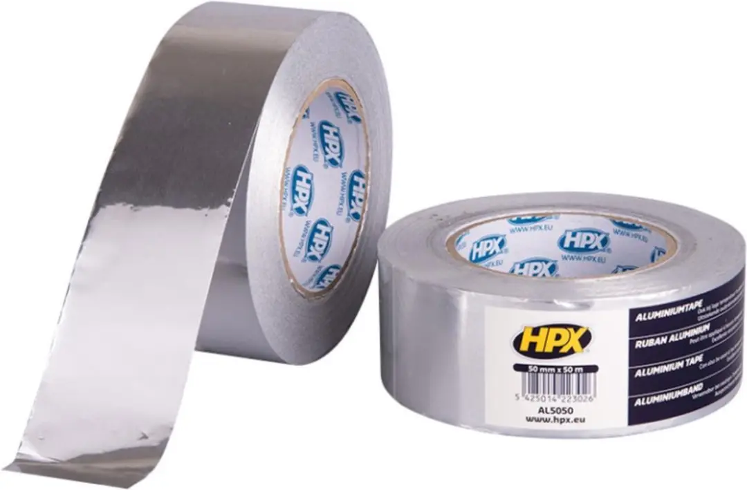 HPX Aluminium Tape 50mm x 10m - Zilver