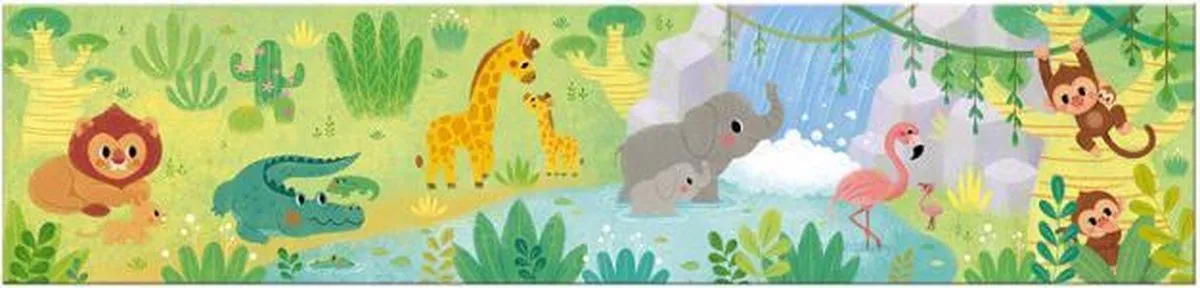 Janod Jungle Verzamelpuzzel 12-delig - Multi