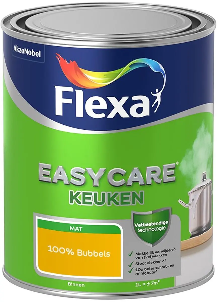 Flexa Easycare Keuken Mengverf 100% Bubbels 1L