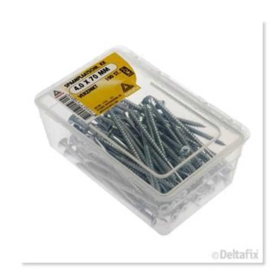 Deltafix Spaanplaatschroeven 4,0x70mm II - Verzinkt