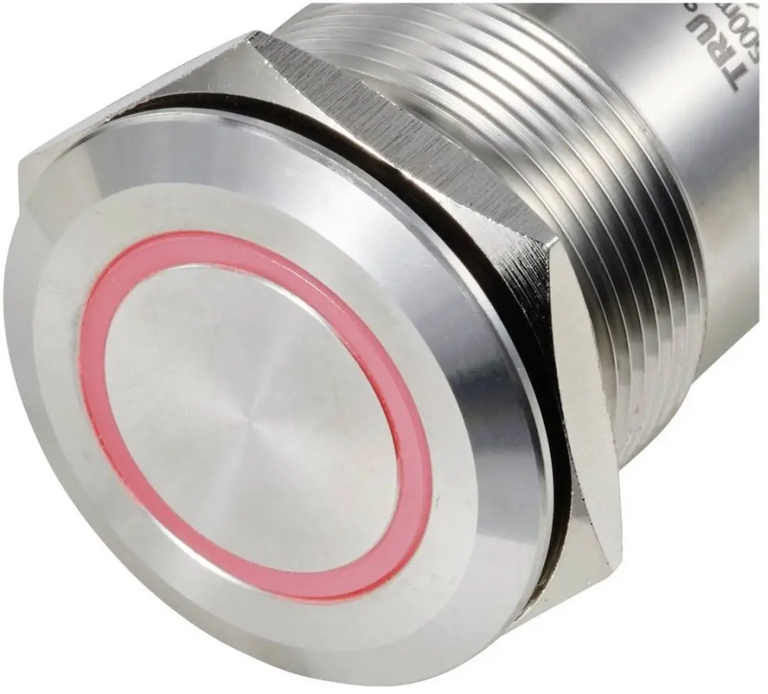 Tru Components TC-PS223P10YSSR12T M12 Male Connector - 24V 0.2A - Rood