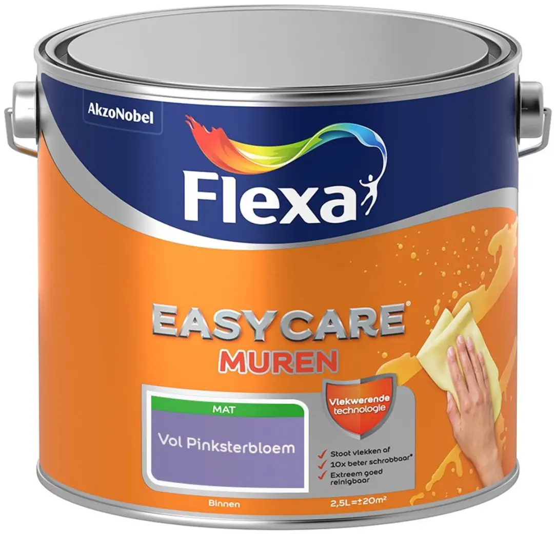 Flexa Easycare Muren Vol Pinksterbloem Mengverf 2,5L