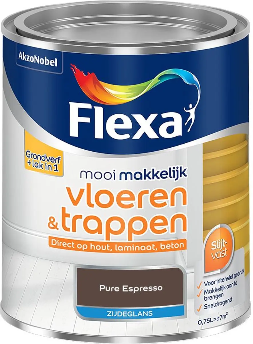 Flexa Mengverf Pure Espresso 750ml