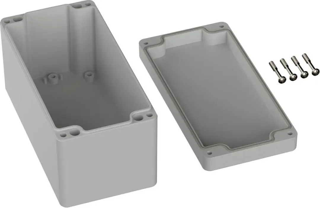 Tru Components TC-9065516 Outdoorbehuizing - 160x80x85mm Polycarbonaat Grijs-wit