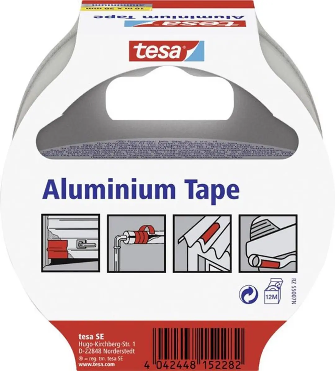 Tesa Aluminium Tape 56223-00000-11 - 10m x 50mm - Zilver