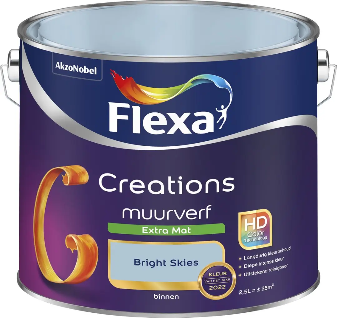 Flexa Creations Muurverf Extra Mat Bright Skies - 2,5L