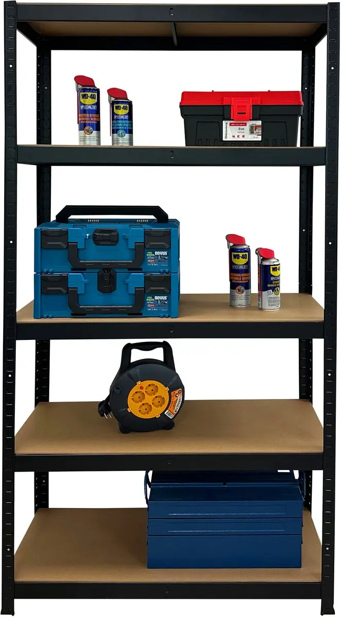 Erro ERROREK175DB Stellingkast - 180x90x40cm Zwart