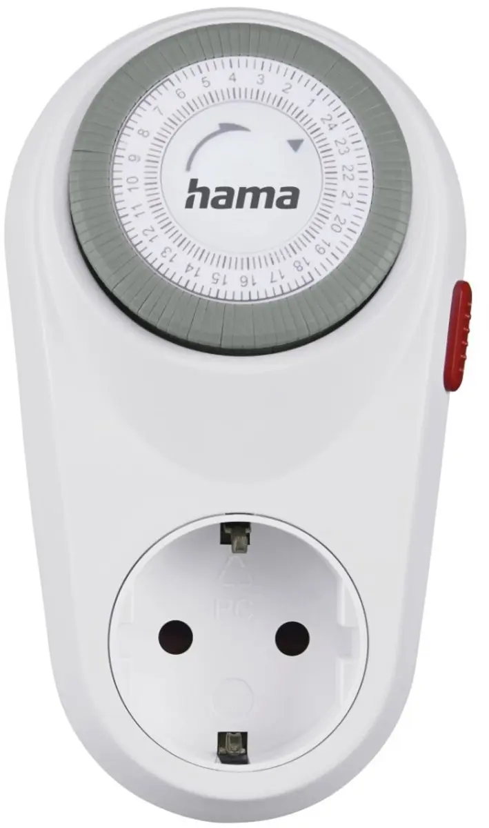 Hama Mechanische Tijdschakelklok Curved - 15 Min. Intervallen - Wit