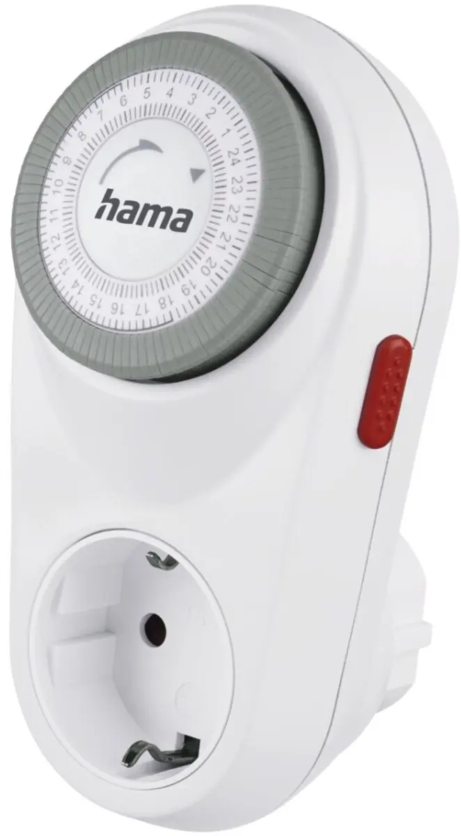 Hama Mechanische Tijdschakelklok Curved Voor Binnen 15 Min. Intervallen Wit
