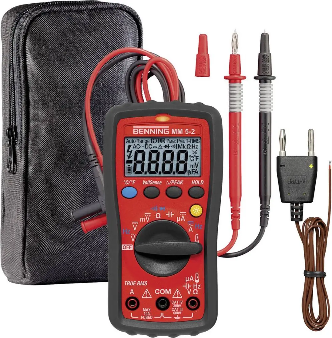 Benning MM 5-2 Multimeter 0,1mV-600V AC/DC