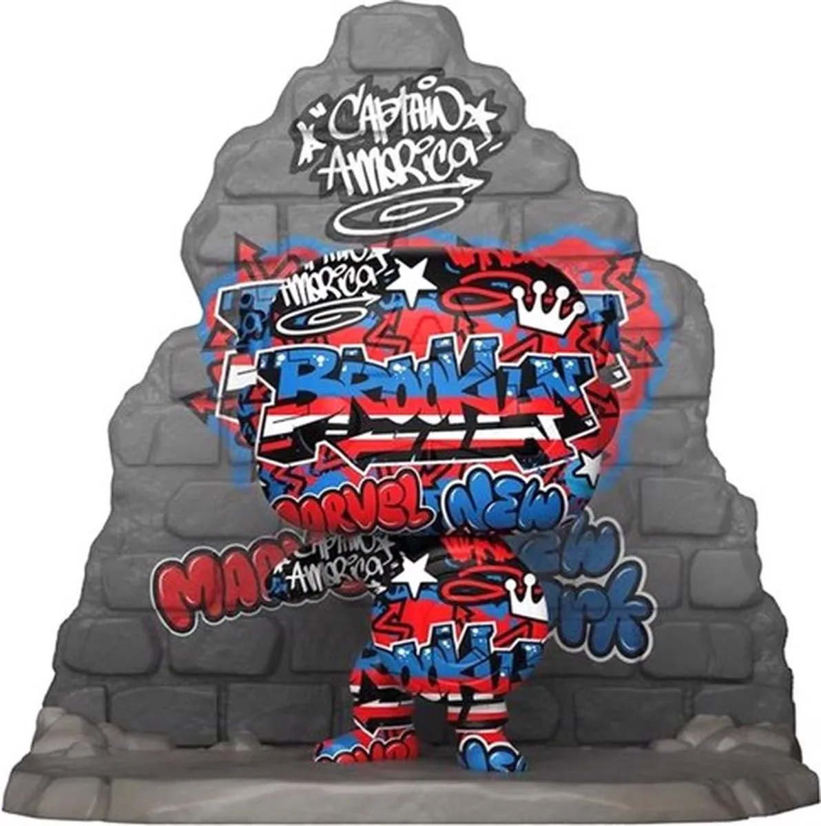 Funko Pop! Captain America Street Art #752 Exclusief - Multi