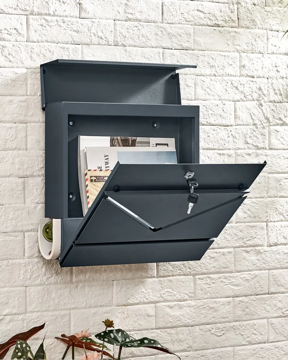 Songmics Brievenbus GMB054G01 - Antraciet