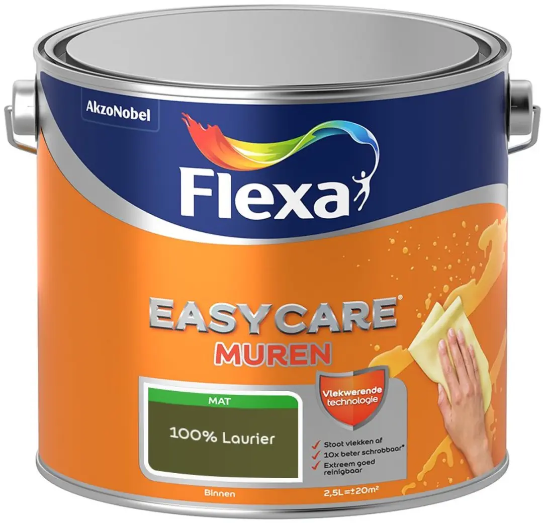 Flexa Easycare Muren Mengverf 100% Laurier 2,5L