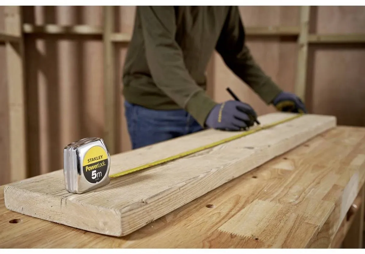 Stanley Rolbandmaat Powerlock 5m - 19mm - Geel