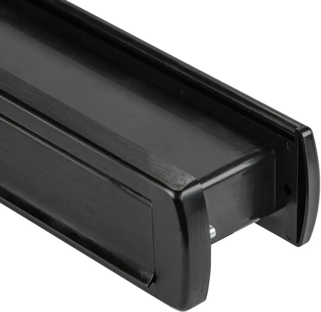 AXA Curve Plus Brievenbusbriefplaat 340x74mm - Zwart - afbeelding 6 van 6