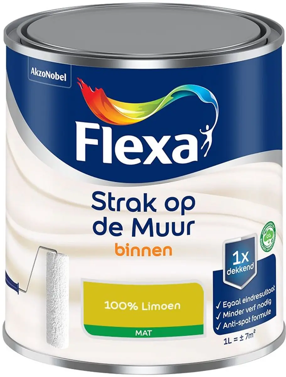 Flexa Strak Op De Muur Binnenmat 100% Limoen
