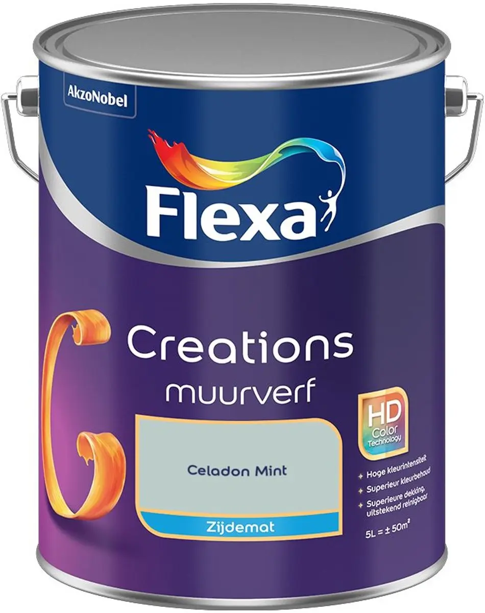 Flexa Creations Muurverf Zijdemat Celadon Mint 5L