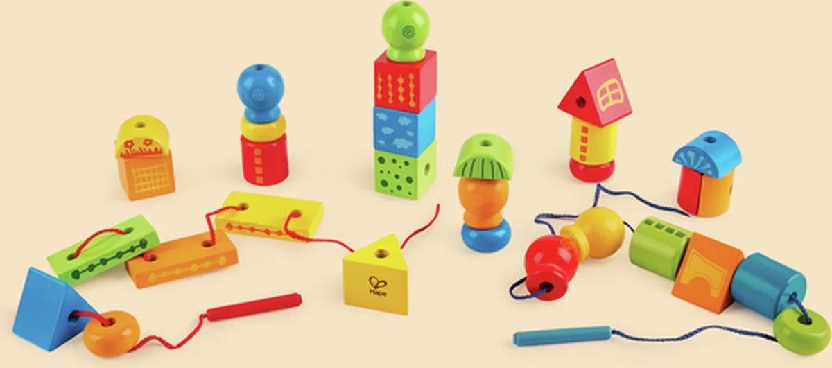 Hape Blokken Rijgset 694347