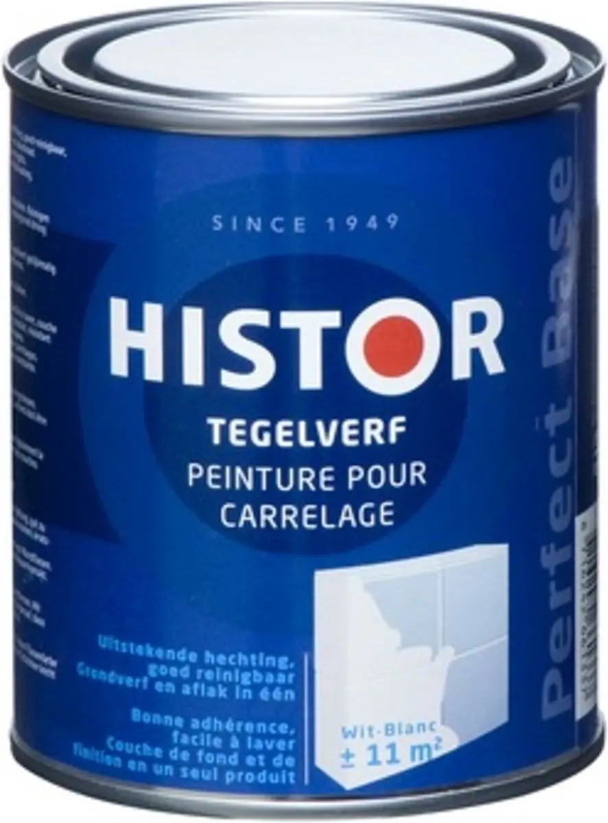 Histor Perfect Base Tegelverf 0,75L - Wit