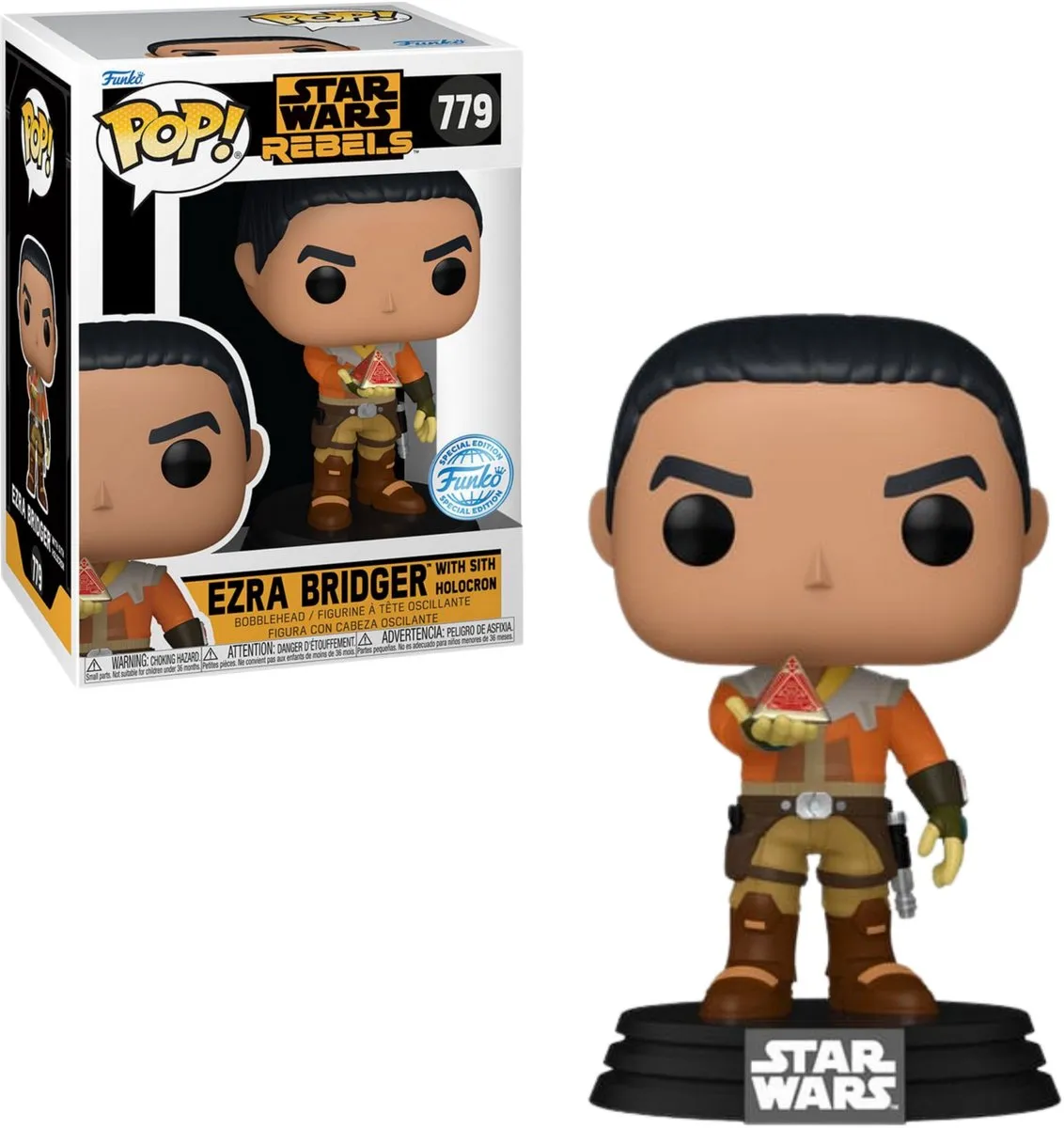 Funko POP! Ezra Bridger met Sith Holocron 779 Star Wars