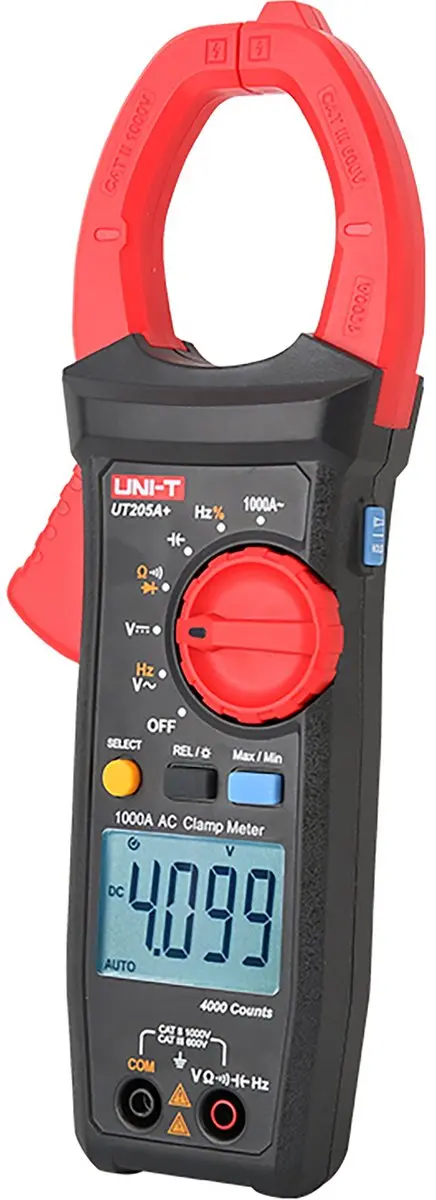 UNI-T UT205A+ Stroomtang Multimeter 1000A - Rood/Grijs