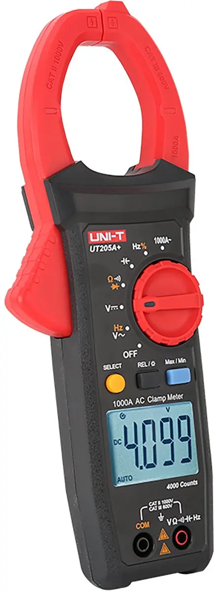UNI-T UT205A+ Stroomtang Multimeter 1000A - Rood/Grijs