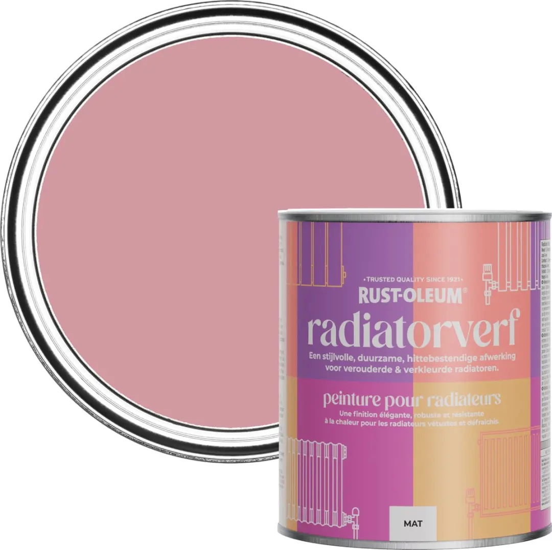 Rust-Oleum Roze Radiatorverf 750ml