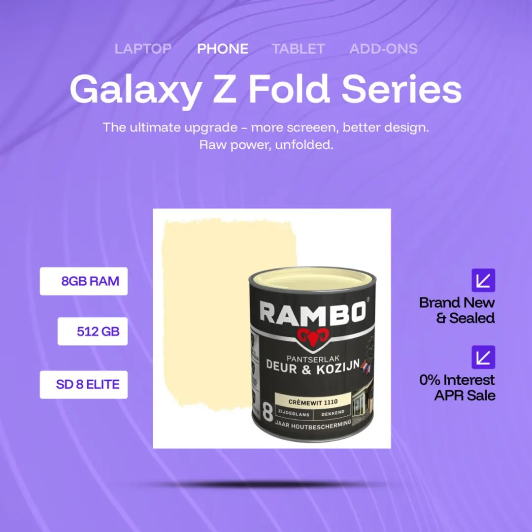 Rambo Pantserlak Deur en Kozijn 1.5L - Crèmewit