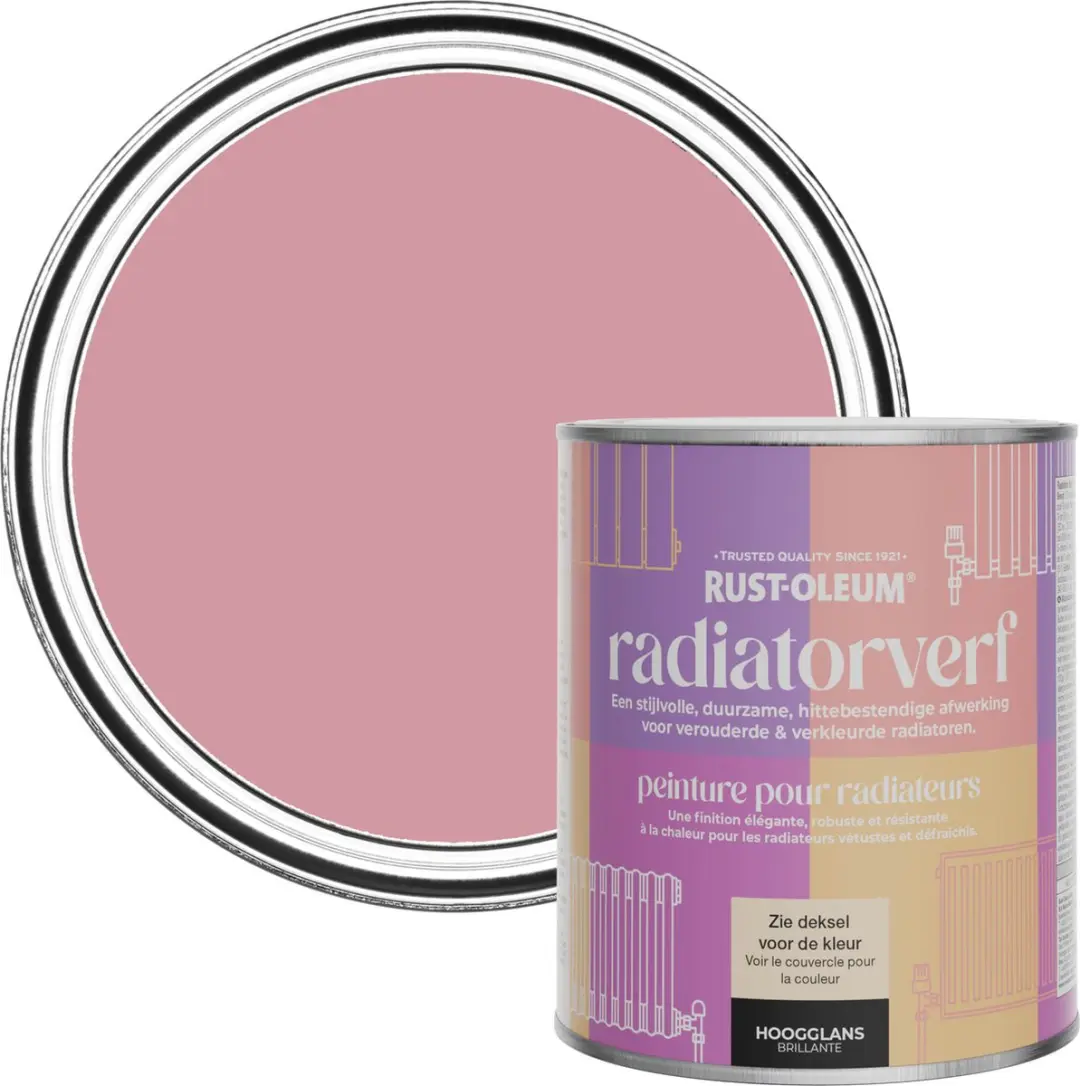 Rust-Oleum Roze Radiatorverf Hoogglans 750ml
