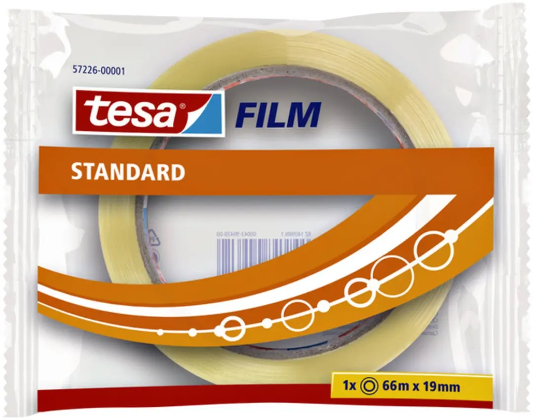 Tesa 57226 Plakband 19mm x 66m - Transparant