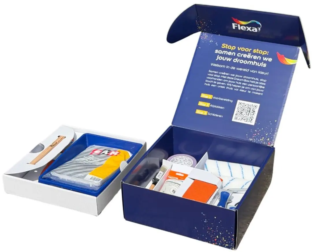 Flexa Dream Box Muurverf Blauw - 9 Stuks