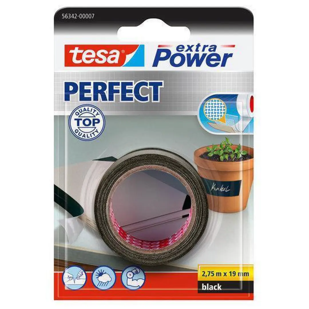Tesa Tape 56342-ZW - Zwart