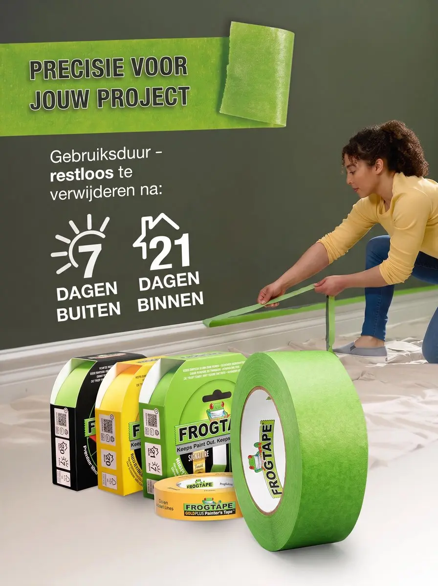 Kip FrogTape Multi Surface 36mm - 3 Stuks - Meerkleurig
