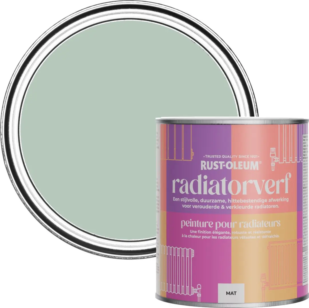 Rust-Oleum Radiatorverf Watergroen 750ml