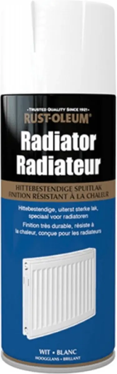 Rust-Oleum Radiator Spray Wit Zijdeglans 0.40L