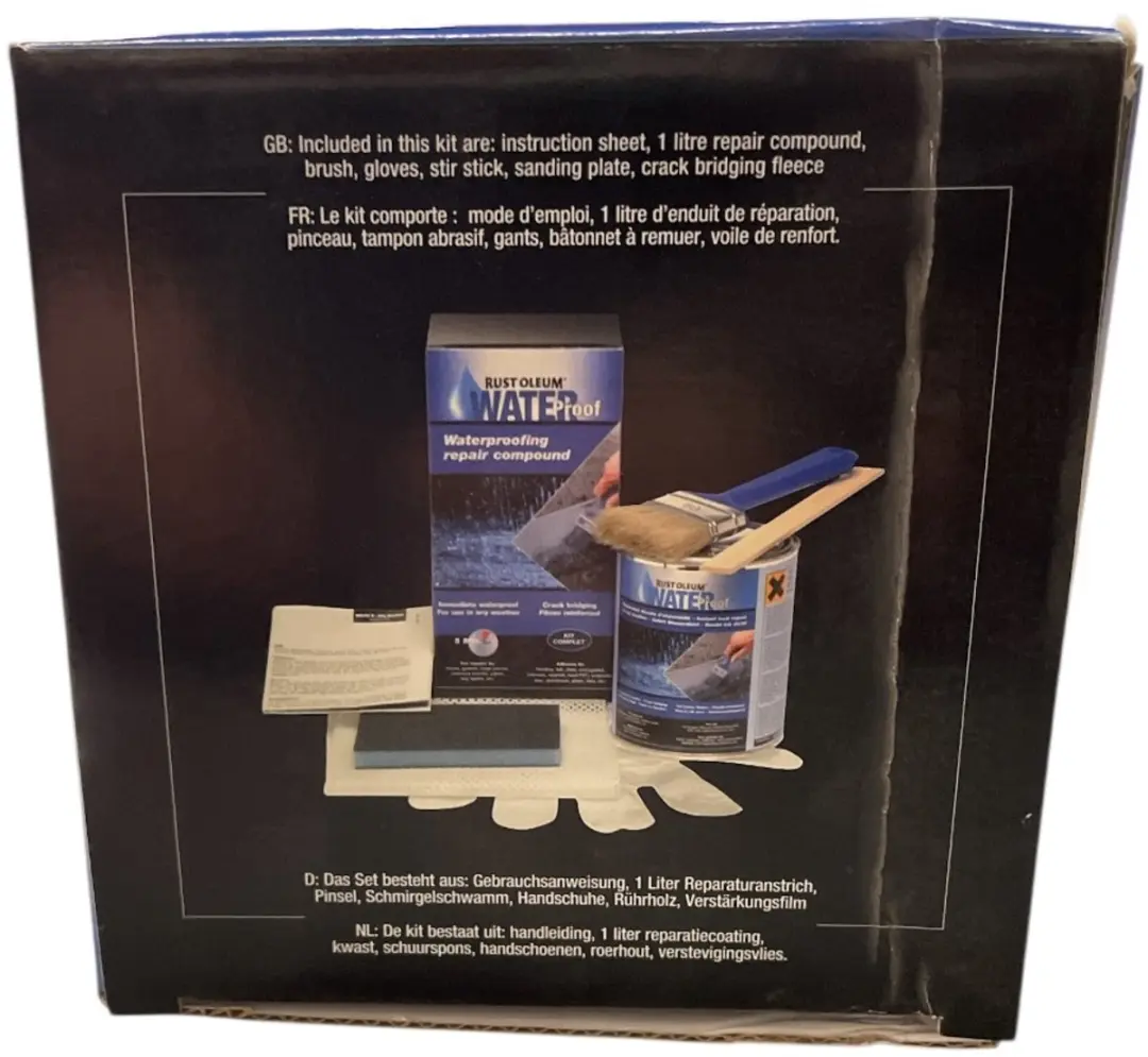 Rust-Oleum Waterproof Spuitverf 3486KIT.1 - 1000ml - Donkergrijs