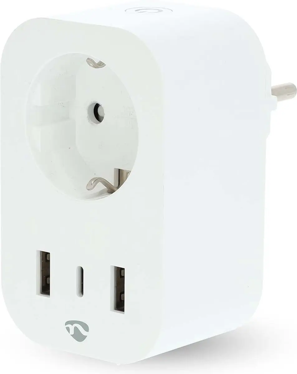 Nedis SmartLife Slimme Stekker WiFi 3680W - Energiemeter & Tijdschakelaar